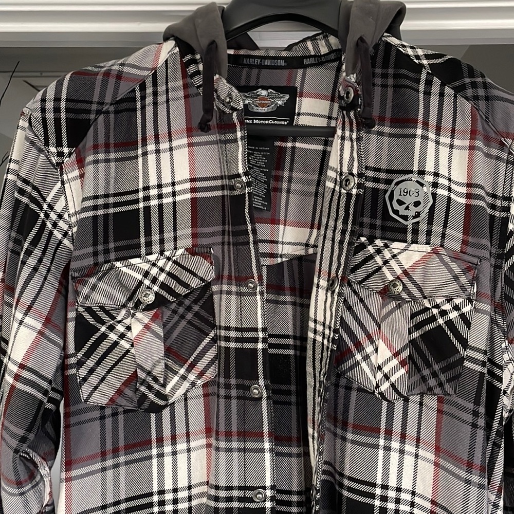 Harley Davidson Mens XL Flannel Jacket